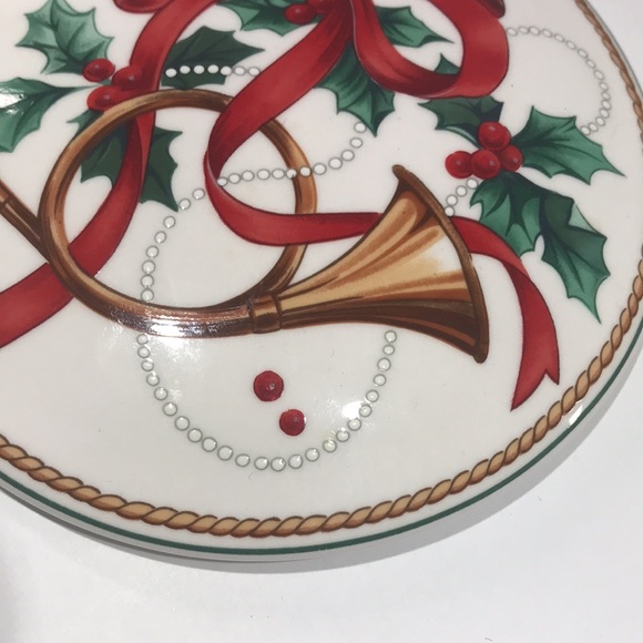 Vintage Mikasa Maxima Jubilation Pattern Christmas Holiday Trinket Candy Dish - Picture 9 of 10